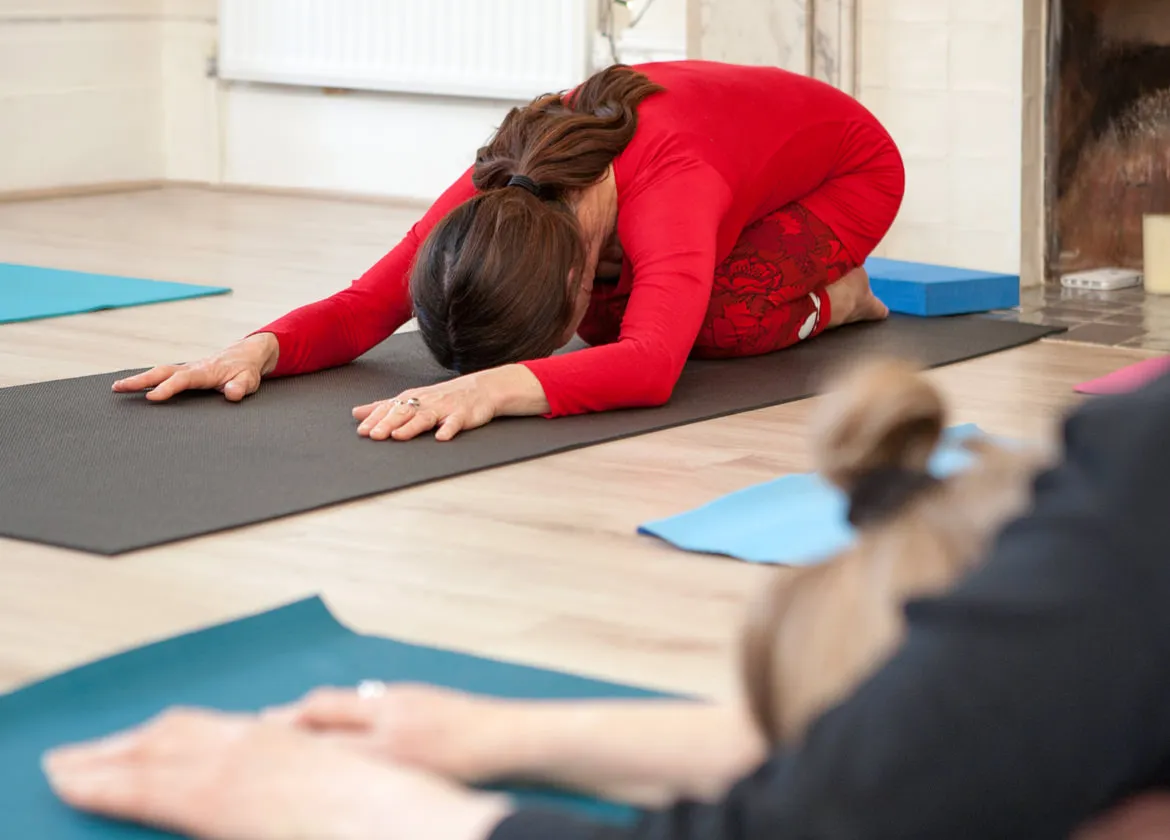Yogajanam class child's pose